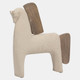 18893-02#Ecomix, 14" Horse Deco, Ivory