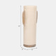 18898-02#Ecomix, 19" Organic Vase, Ivory