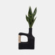 18902-02#Ecomix, 13" Trendy Vase, Black