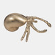 18907#Metal, 10" Sand Crab, Champagne