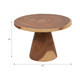 18981#Wood,27x18 Coffee Table W/ribbed Base,natural/2bx
