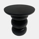 19021-02#Wood, 19" Bibendum Accent Table, Black