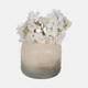 19062#Glass 7" Textured 2-tone Vase, 