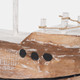 19002#Wood, 15" Porthole Sailboat, Multi