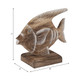 19005#Wood, 8" Angel Fish, Natural