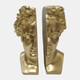 19093-02#S/2 Resin, 9" Greek Goddess Bookends, Gold