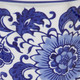 19141#Cer, S/2 6/8" Chinoiserie Pot Planters, Blue/wht