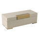 EV19209#17x7" Carley Resin Box, Ivory