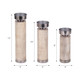 EV19213#Mango Wood, S/3 Elliot Grey Candle Holders