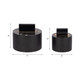 EV19216#Resin, S/2 6/7" Wheatly Black Boxes