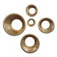 EV19277#Metal, S/5 10/14/18/22/25" Pepin Gold Wall Rings