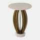 EV19166#25" Laurent White Marble Table