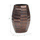 EV19186-01#Metal, 10" Friston Small Bronze Vase