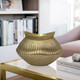 EV19236-02#15" Balina Metal Boat Shaped Vase, Gold