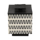 EV19279#S/2 7/10" Gobiel Black & White Resin Boxes