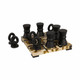 EV19306#12x12 Allagash Horn Resin Tic Tac Toe Set