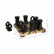 EV19306#12x12 Allagash Horn Resin Tic Tac Toe Set
