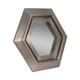 EV19309#20x20" Warwin Silver Clad Hexagon Mirror