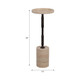 EV19331-01#24" Comino Short Travertine Table, Kd