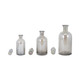EV19350#S/3 13/14/16" Callum Gray Glass Bottles, Gray