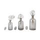 EV19350#S/3 13/14/16" Callum Gray Glass Bottles, Gray