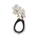 EV19354-01#10" Elina Cut-out Black Glass Vase