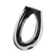 EV19354-01#10" Elina Cut-out Black Glass Vase