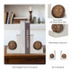 EV19393#S/2 6" Rikard Marble Bookends, White/brown