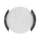 EV19399-02#14" Harding Black & White Marble Tray