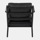 EV19565#33" Andromeda Top Grain Leather Accent Chair, Blk