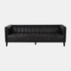 EV19567#89" Eclipse Leather Sofa, Black