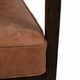 EV19571#32" Sanders Suede Wood Accent Chair, Brown