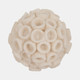 19615-01#6" Round Coral Orb, Ivory