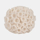 19615-02#7" Round Coral Orb, Ivory