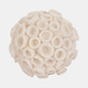 19615-02#7" Round Coral Orb, Ivory