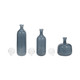 EV19452-02#S/3 12/17/19" Jia Blue Lidded Glass Bottles