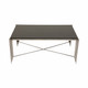 EV19490-03#44" Aldine Stainless Steel Coffee Table