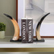 EV19510#S/2 14" Gamil Horn Bookends