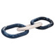 EV19519#21" Desta Blue Resin Link Chain