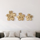 EV19525#S/3 12/14/18" Rommie Gold Wall Flowers 