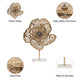 EV19529-02#23" Salma Large Gold Flower Statuary
