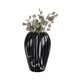 EV19643-02#19" Minerva Large Black And White Glass Vase