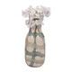 EV19694-02#13" Flouressa Large Blue & Tan Glass Vase