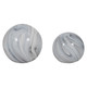 EV19702-03#S/2 5/6" Serenity Blue Swirl Spheres