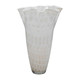 EV19704#20" Meira Ivory Bouquet Glass Vase
