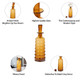 EV19705-03#18" Clarimond Ridged Amber Glass Bottle