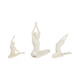 EV19755#S/3 9/10/16" Ketsora Yoga Statuary, White