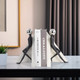 EV19768#S/2 11" Crestone Figure Bookends With Steel Sphere