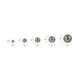 EV19770#S/5 2/3/4/5/6" Adagio Steel Spheres Deco Balls,