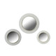 EV19777#S/3 12/14/18" Halcyon Abstract Mirrors, White